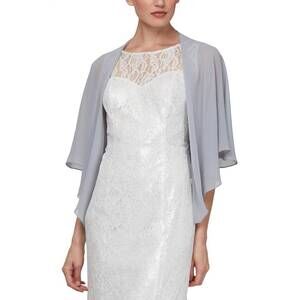 NEW SLNY multi wear chiffon shawl in ivory